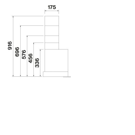 FALMEC VIRGOLA NO-DROP TOUCH beépíthető páraelszívó, 75 cm, inox