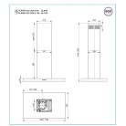 FALMEC PLANE PLUS sziget páraelszívó, 90 cm, inox
