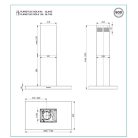 FALMEC PLANE PLUS sziget páraelszívó, 90 cm, fekete