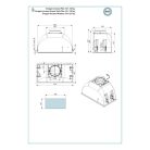 FALMEC GRUPPO INCASSO PLUS beépíthető páraelszívó, 50 cm, fehér