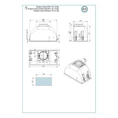   FALMEC GRUPPO INCASSO PLUS beépíthető páraelszívó, 50 cm, fehér
