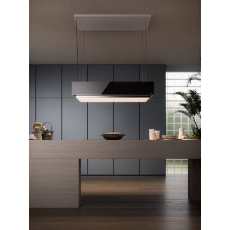 FALMEC LEVANTE sziget páraelszívó, 120 cm, fekete üveg