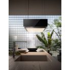 FALMEC LEVANTE sziget páraelszívó, 120 cm, fekete üveg