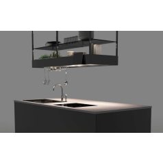 FALMEC SPAZIO sziget páraelszívó, 180 cm, fekete