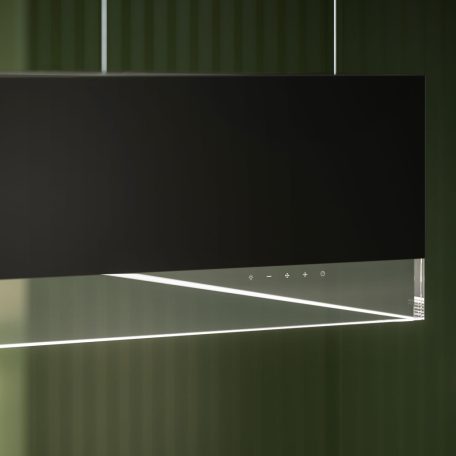FALMEC VETRA sziget páraelszívó, 120 cm,  fekete/üveg