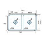 CATA - Mosogatótálca CB-2 inox