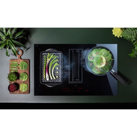 Falmec QUANTUM PRO EASY 84 cm indukciós főzőlap beépített elszívóval (keringetés), 2 bridge és 2 normál zóna