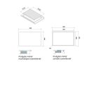 Falmec 58 cm indukciós főzőlap, fekete, 2 bridge és 2 normál zóna (elszívó vezérléssel)