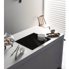 Falmec 58 cm indukciós főzőlap, fekete, 2 bridge és 2 normál zóna (elszívó vezérléssel)