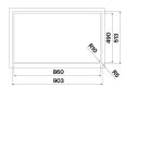 Falmec 90 cm indukciós főzőlap, fekete, 2 bridge és 3 normál zóna