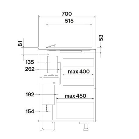 Falmec BRERA 75 cm indukciós főzőlap beépített elszívóval, matt fekete, fehér LED, 2 bridge és 2 normál zóna