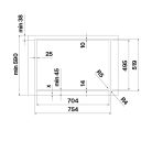 Falmec BRERA 75 cm indukciós főzőlap beépített elszívóval, matt fekete, fehér LED, 2 bridge és 2 normál zóna