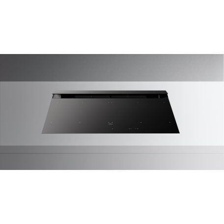Falmec BRERA 89 cm indukciós főzőlap beépített elszívóval, matt fekete, fehér LED, 2x2 bridge zóna