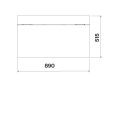 Falmec BRERA 89 cm indukciós főzőlap beépített elszívóval, matt fekete, fehér LED, 2x2 bridge zóna