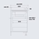 Falmec ZERO EASY 84 cm indukciós főzőlap beépített elszívóval (keringetés), matt fekete, 2 bridge 2 normál zóna