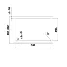Falmec ZERO EASY 84 cm indukciós főzőlap beépített elszívóval (keringetés), matt fekete, 2 bridge 2 normál zóna