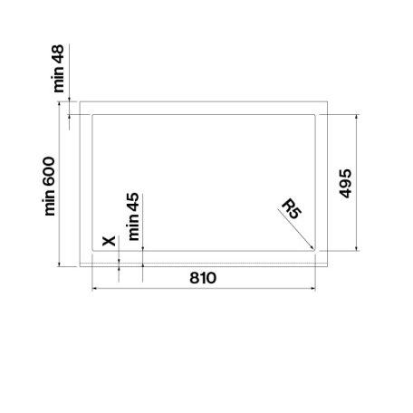 Falmec ZERO EASY 84 cm indukciós főzőlap beépített elszívóval (keringetés), matt fekete, 2 bridge 2 normál zóna
