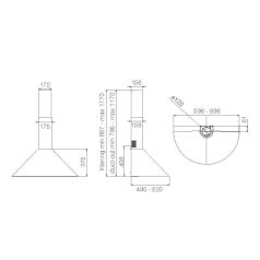 Elica - Páraelszívó TONDA WH F/60