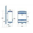 CATA - Elektromos vízmelegítő CTRS-50 REV SLIM, Smart, Fagyvédelem, Elfordítható