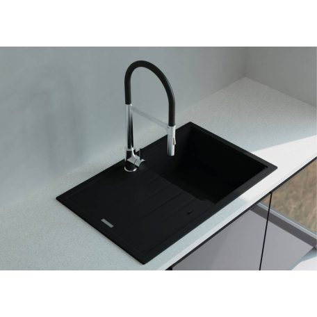 NODOR - Mosogatótálca NorGranite 78.50 1B 1D BK fekete