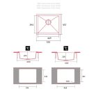NODOR - Mosogatótálca NorGranite 45.40 1B BG beige