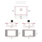 NODOR - Mosogatótálca NorGranite 55.40 1B BK fekete
