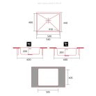 NODOR - Mosogatótálca NorAce 50.40 1C R10 CP inox munkalapra és alá is szerelhető