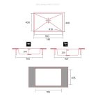NODOR - Mosogatótálca NorAce 70.40 1C R10 CP inox munkalapra és alá is szerelhető
