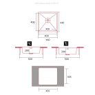 NODOR - Mosogatótálca NorAce 40.40 1C R10 CP inox munkalapra és alá is szerelhető