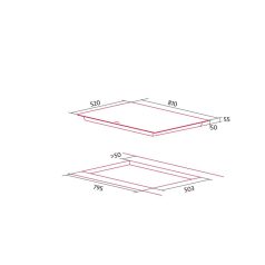  NODOR - Beépíthető  indukciós főzőlap NorCook IH-N8205 BK fekete