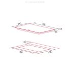 NODOR - Beépíthető indukciós főzőlap NorCook IH-N7703 BK