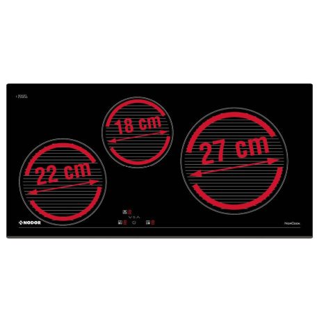 NODOR - Beépíthető indukciós főzőlap NorCook IH-N7703 BK