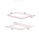 NODOR - Beépíthető indukciós főzőlap NorCook IH-N7502 BK