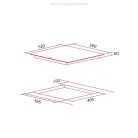 NODOR - Beépíthető indukciós főzőlap NorCoock IH-N6286 SW fehér Hob to Hood