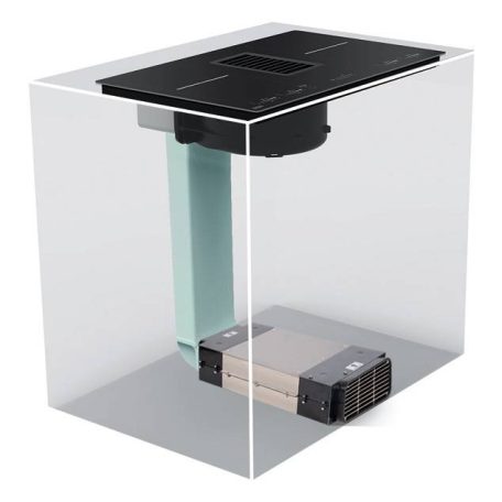 NODOR - NorCoock IS-N7220 BK indukciós főzőlap beépített elszívóval + plazma filter QUADRA 800 R