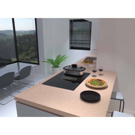 NODOR - NorCoock IS-N7220 BK indukciós főzőlap beépített elszívóval + plazma filter QUADRA 800 R