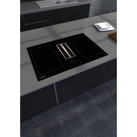 NODOR - NorCoock IS-N7220 BK indukciós főzőlap beépített elszívóval + plazma filter QUADRA 800 R