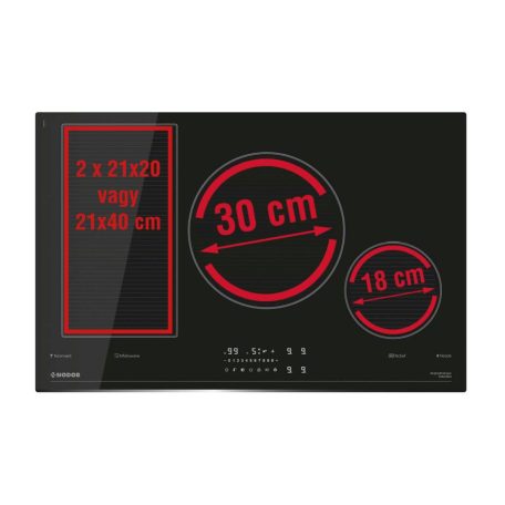 NODOR - Beépíthető indukciós főzőlap NorCoock IH-N8106 BK Hob to Hood Fekete