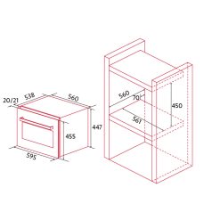 NODOR - Beépíthető borhűtő NorCare VC-4600 SW - Fehér