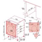NODOR - Beépíthető mosó-szárító gép NorCare WD-1480 I
