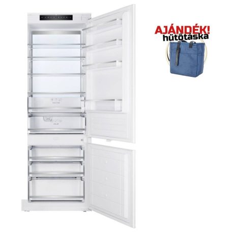 NODOR - Beépíthető hűtőszekrény kombinált NorFrost HAIL-193 TNF BI 70 + Ajándék Hűtőtáska