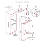 NODOR - Beépíthető hűtőszekrény kombinált NorFrost HAIL-193 TNF BI SL + Ajándék Hűtőtáska