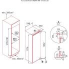 NODOR - Beépíthető hűtőszekrény NorFrost TNF-177 BI SL