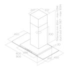 Elica - Páraelszívó FLAT GLASS IX/A/90 inox