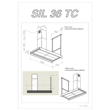 Sirius - Páraelszívó SILT-36 TC TW ANTI-DROP Jobbos