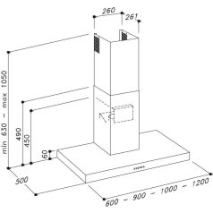   Sirius - Páraelszívó SL-31 90 cm - A készlet erejéig rendelhető!