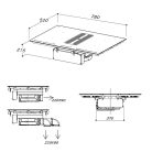 SIRIUS - S-DDH6 SYNTHESIS BRUSHLESS indukciós főzőlap beépített elszívóval