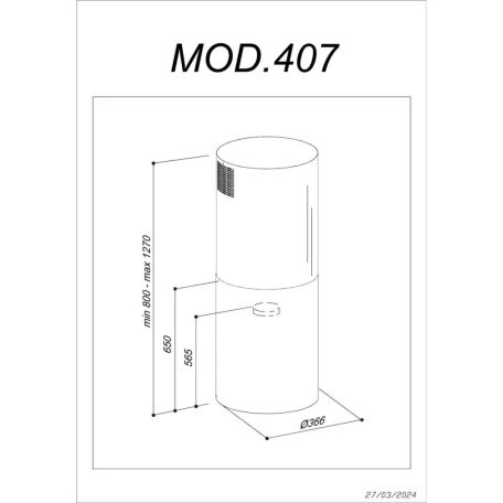 Sirius - Páraelszívó MO-407 fekete