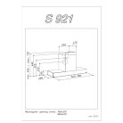 Sirius 704213104 beépíthető páraelszívó SL-921 TW 52 cm fekete üveg - A készlet erejéig rendelhető!