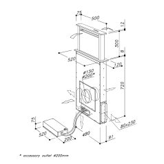   Sirius OUTLET - Páraelszívó S-DD3 TC EM 52 fekete üveg - Kiállított bemutatótermi darab!